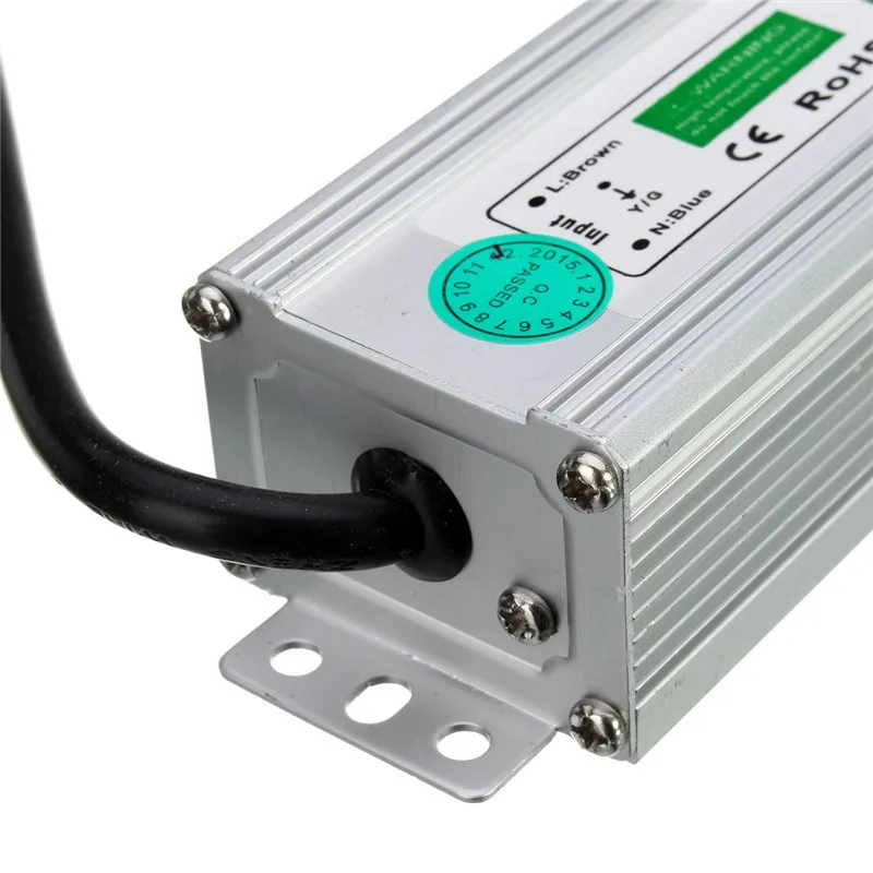 

Free Shipping 24V 60W IP67 Waterproof LED Power Supply AC100-260V To 24V Output LED Driver Switch Transformer Outdoor Light