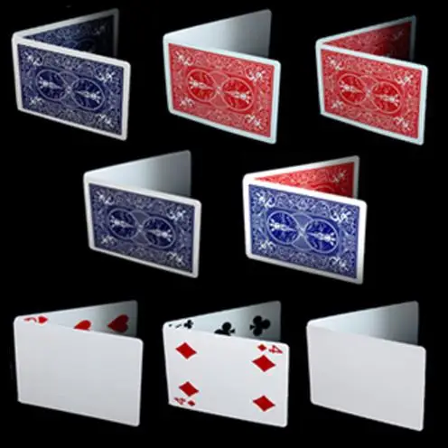 

8pcs/lot Magic Bicycle Special Gaff Cards Red/Blue, Double Face/Back/Blank, Face/Blankfor Magician use Magic Accessories Tricks