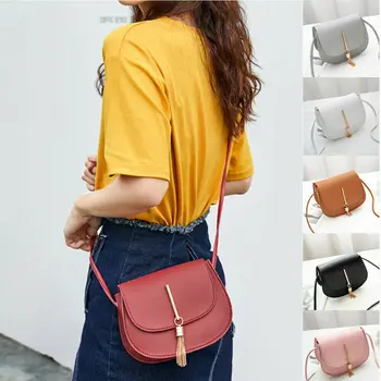 

brand small shoulder bag for women messenger bags ladies PU leather handbag purse tassels femaleCoin Purses women 2019