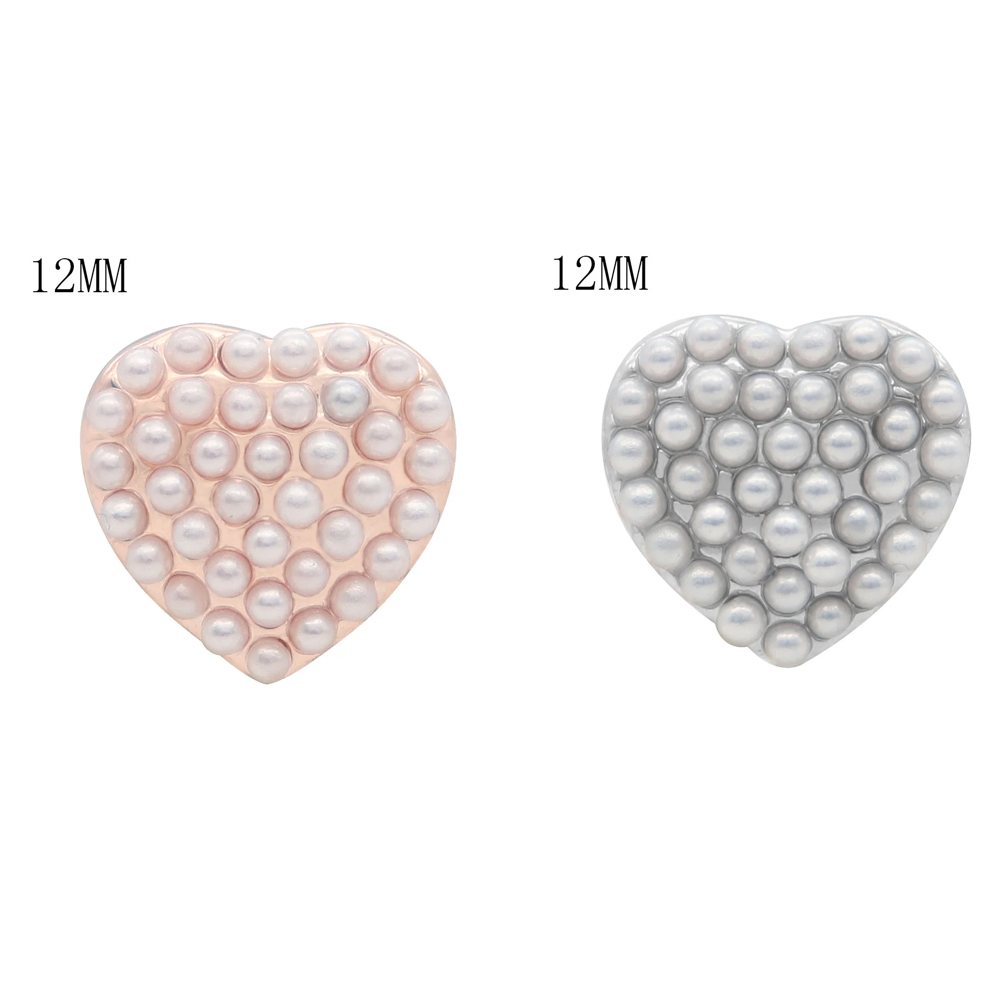 

2019 Newest romantic 12mm Metal Snap Buttons Jewelry white pearl Button Snap Jewelry Fit Snap Button Necklace Bracelet for Women