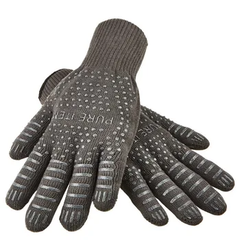 

wholesale aramid fiber Factory supply Morewin custom heat resistant oven working gloves 932F