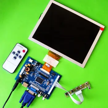 

8" AT080TN52 800x600 Display DIY LCD Monitor For Raspberry Pi ARM Audio Board HDMI VGA AV Audio Input