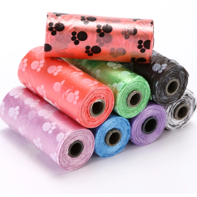 

3 Rolls 45 pcs Pet garbage bags Pet Small dogs Printing Cats Dogs Pooper Bags Outdoor Home Cleaning pets pick up Garbage Bags