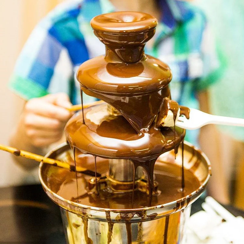 

New Mini Chocolate Fountain Household Chocolate Melting Machine Electric Heating Chocolate Fountain Home