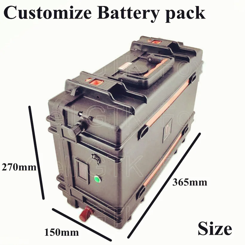 Suitcase 60 Volt Ebike Lithium Battery 60V 30AH Li-Ion Battery Pack with 50Amp BMS For 2000W 3000W Scooter Motor + 5A Charger (4)