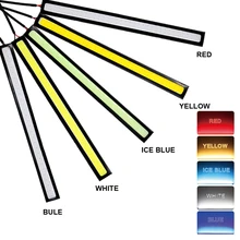 2Pcs/Pair 17CM COB LED Lights DRL 100% Waterproof Daytime Running Light Auto Lamp External ights For Universal Car