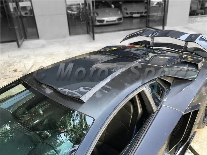 2011-2014 Lamborghini Aventador LP700 LP720 BKSS-750 Style Roof Cover Scoop FCF (5)