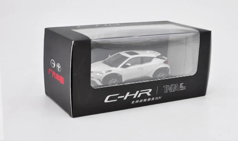 1/43 Toyota ЧР C HR Белый литья под давлением модель автомобиля коллекция