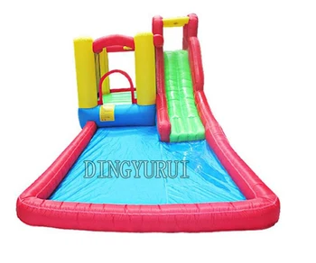 Price 5*4*3m Inflatable Slide,inflatable Jumping Bouncer Castle With Air Blower For Children