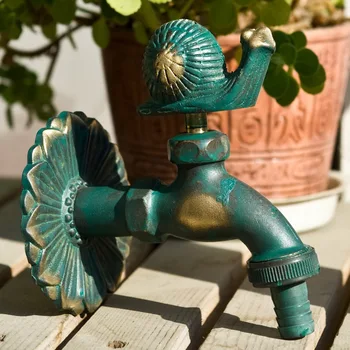 

European style garden faucet antique faucet antique faucet green snail