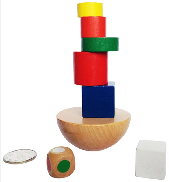 8 шт./компл. красочные деревянные блоки для обучающие игрушки для детей