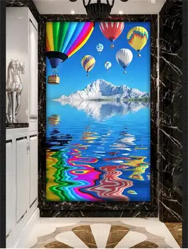 

3d room wallpaper custom mural photo Sea Snow iceland Balloon porch wall painting picture wall murals wallpaper for walls 3d