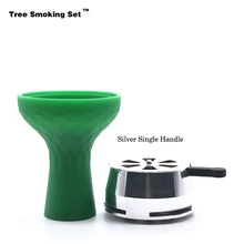 Зеленая чаша для кальяна Caloud кальян chicha Narguile Nargile курительная трубка-кальян аксессуары Cachimba Рождественский подарок TWAN0356