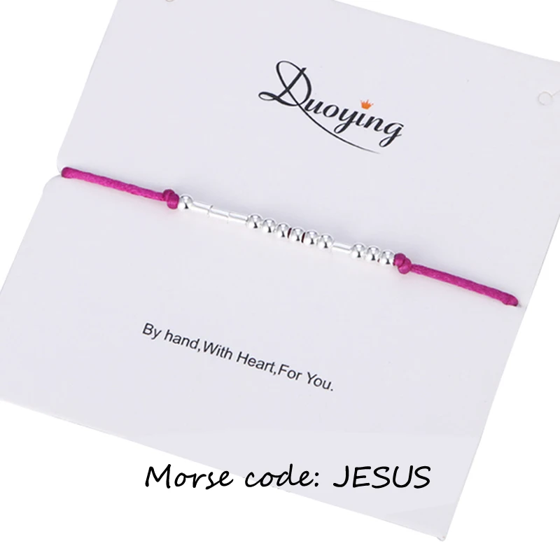 

Duoying Morse Code Bracelet JESUS Personalized Hidden Message Custom Message Bracelet Gift for Women eBay Etsy Supplier