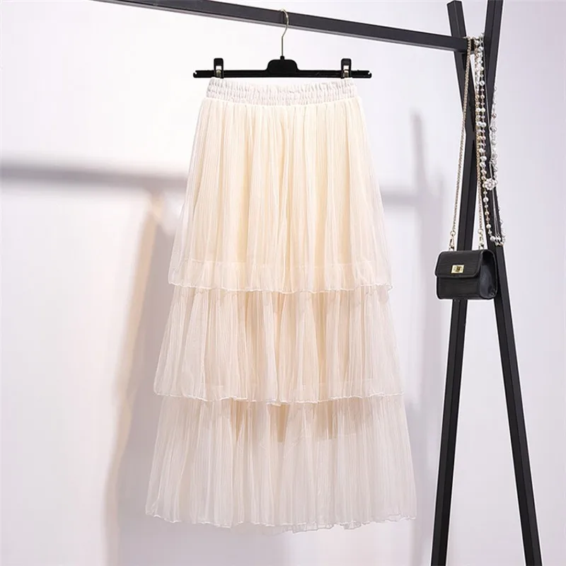 

New Tutu Skirt Women Cake Layer Tule Femme Summer Spring 9Sk0025