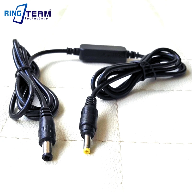 5.5 x 2.5 to 4.0 x 1.7 mm DC Cable Improve Votage to 8.7V for Coupler DMW DCC8 DCC9 DCC11 DCC12 DCC15 Fit NP-F970 Battery Holder