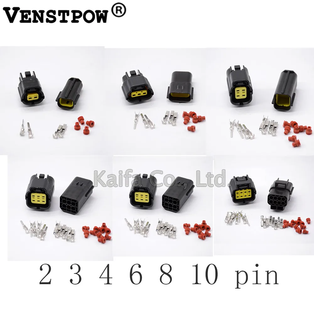 Electrical Wire & Cable Connectors 1 set 8 Pin Way Waterproof Wire