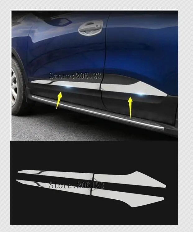 2015 2016 2017 2018 FIT FOR Renault Kadjar stainless steel DOOR SIDE LINE GARNISH BODY MOLDING COVER PROTECTOR TRIM 2015 2016 2017 2018 FIT FOR Renault Kadjar stainless steel DOOR SIDE LINE GARNISH BODY MOLDING COVER PROTECTOR TRIM
