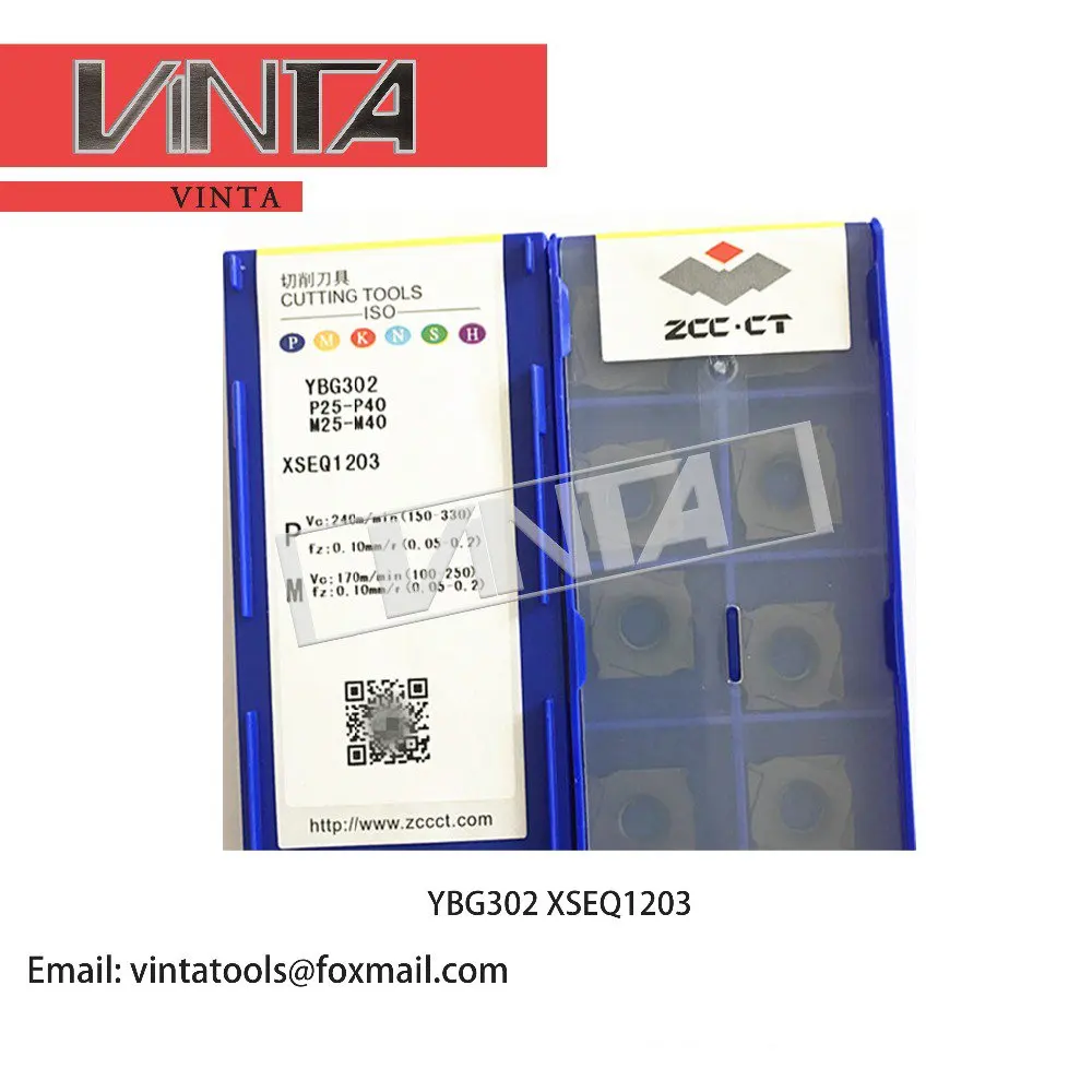 Freeshipping10pcs/коробка YBG302 XSEQ1202 XSEQ1203 XSEQ12T3 XSEQ1204 XSEQ12T4 ЧПУ вкладыши для твердосплавного фрезерования лицо и Бокорезы SMP01