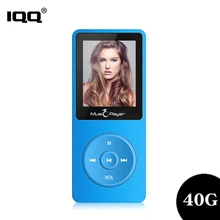IQQ новая версия Ультратонкий MP3-плеер X02 Встроенный 40G и колонки могут играть 80H без потерь портативный плеер с FM/запись