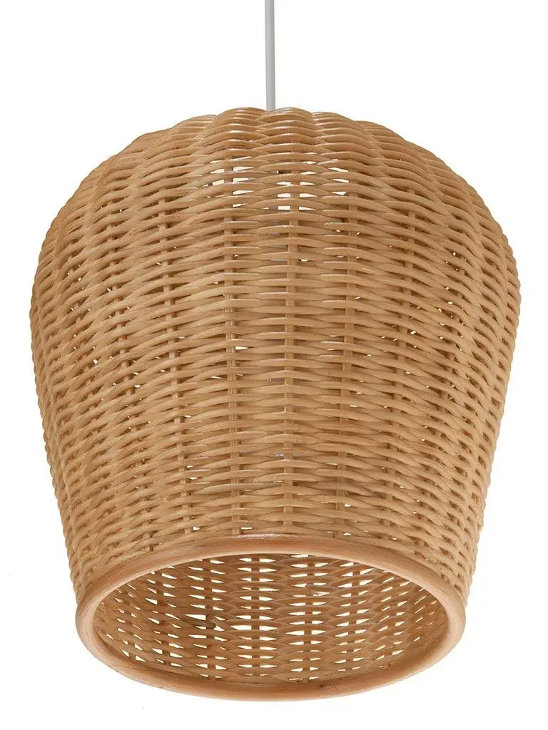 

retro wooden Wicker Pod Pendant Light for dinnng room loft graden lighting vintage decor restaurant cafe hanging light fixtures