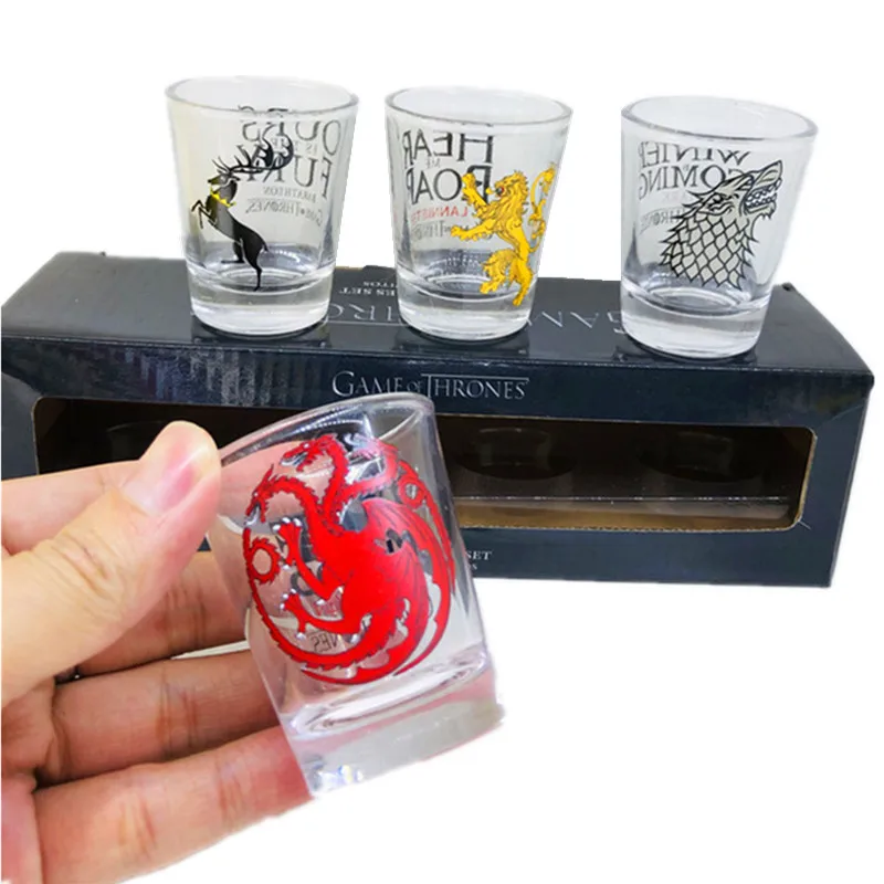 

Game of thrones whisky wine glasses set small pint glass cups and mugs creative drinkware