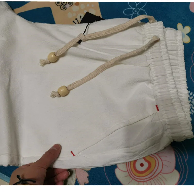 Promo 2019 Summer Cotton linen Shorts Loose Men's Casual Shorts Drawstring Waist slim Fit beach Shorts Men Plus Size 4XL 5XL