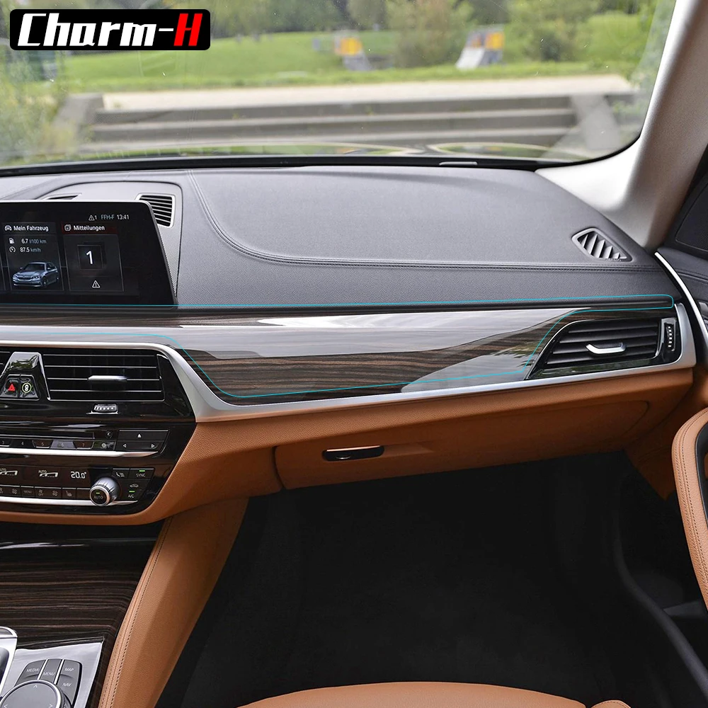 Self-healing Interior Trim Protection Film Gear Shift Panel Dashboard Sticker for BMW F10 F11 F07 Z4 E89 F25 F26 G30 F15 F16 F30
