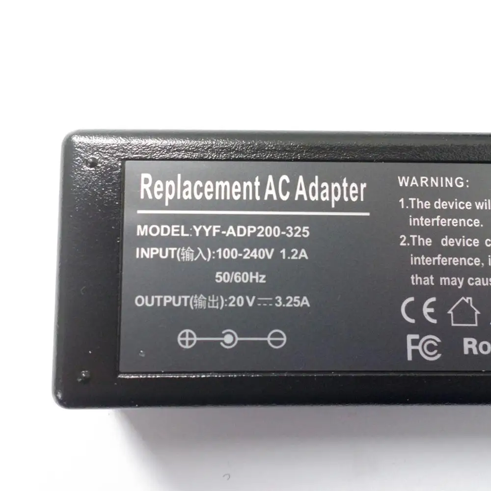 محول الكمبيوتر المحمول ac امدادات الطاقة الحبل ل ينوفو ideapad u410 U460 U460S Z570-1024DHU z460 z465 z360 z370 65 واط