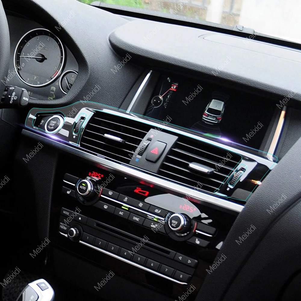 

Car Interior Central Control Gear Panel TPU Transparent Protective Film Self Healing Sticker For BMW X3 f25 X4 f26 Accessories