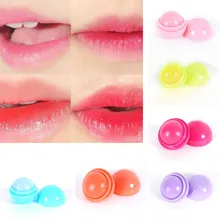 2017 Ball Lip Balm Lipstick Organic Ingredients Lip Protector Sweet Taste Fruit Embellish Lip Ball Makeup Lipstick Gloss