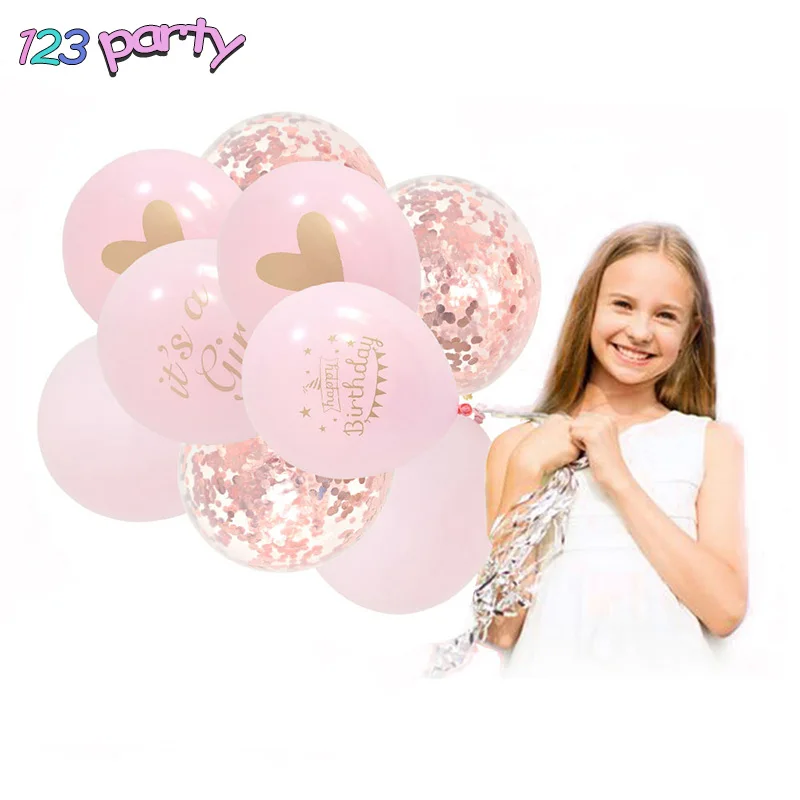 

6pcs 9pcs 10pcs Balloon Set Latex Confetti Brithday Party Wedding Decoration Kid Baby Shower DIY Balloons Party Supply