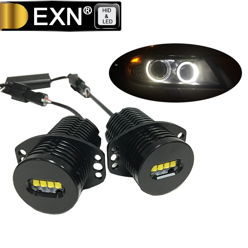 40W 6000K 6500K White LED Angel Eyes Halo Ring Marker Headlight Bulbs For BMW E90 LED Marker