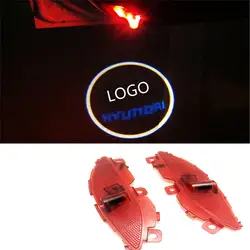 Дверь автомобиля СИД Добро пожаловать лазерный проектор логотип любезно Призрак Тень Свет для Hyundai Santafe IX45 2013-2016