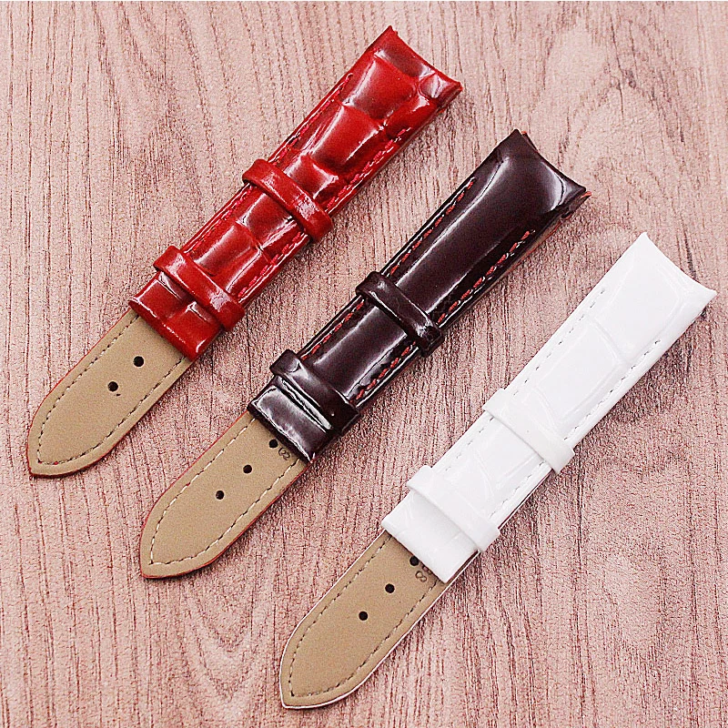 Ремешок кожаный для Tissot Kutu T035 Аксессуары часов женский браслет T035210 T035207A|Ремешки