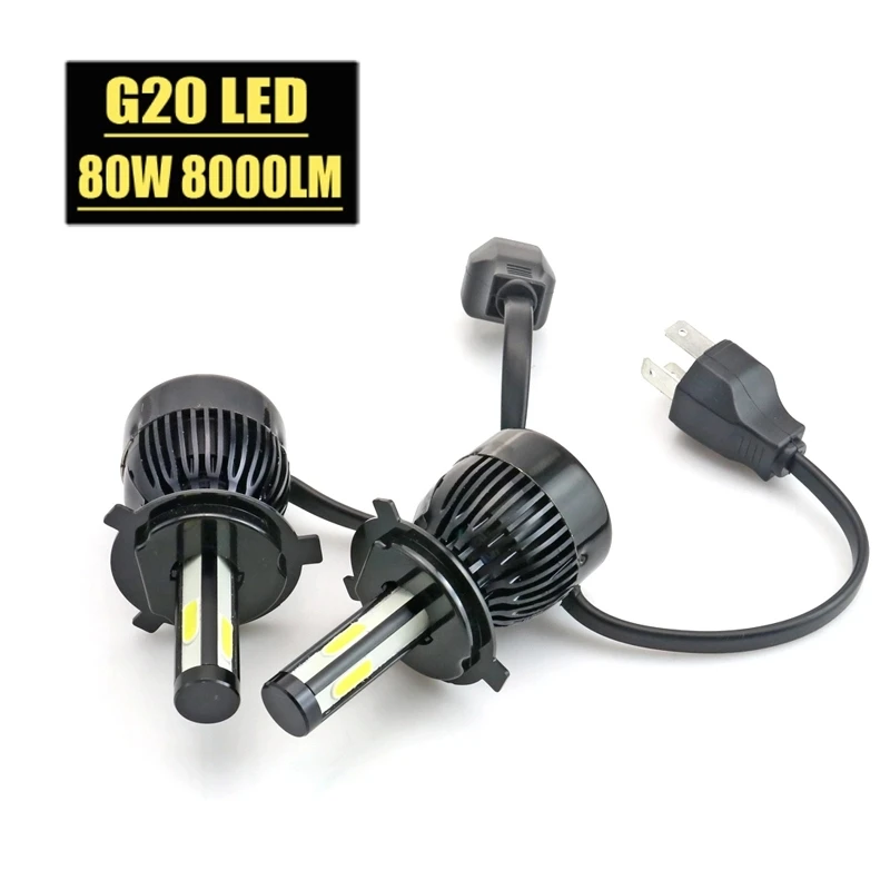 PAMPSEE G20 Автомобильные фары H4 H7 H8 H9 H11 9005 9006 9012 D2 9007 8000LM 6000 К 80 Вт на основе технологии