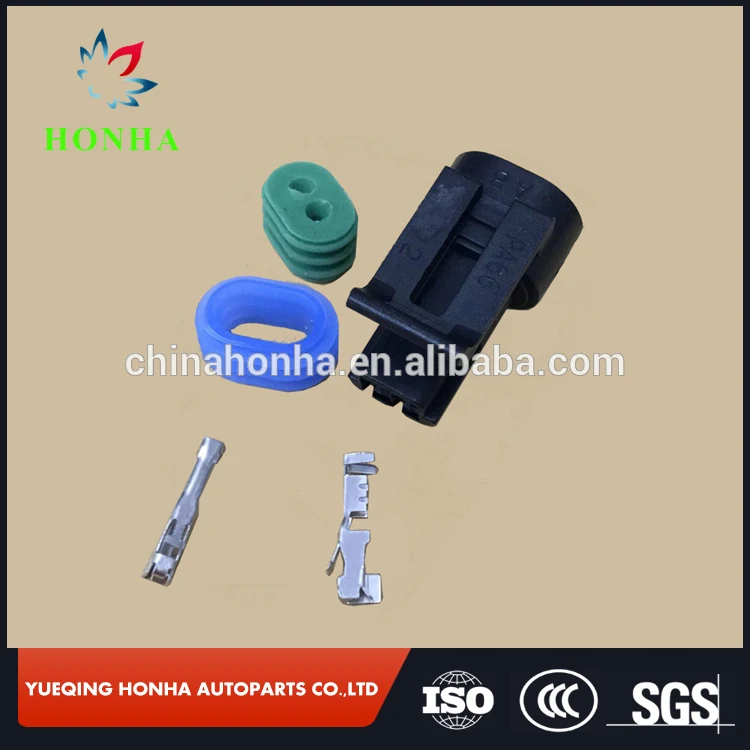 

100 шт./лот 2-контактный/гнездовой разъем автомобильного датчика, автомобильный разъем для Delphi 12162193