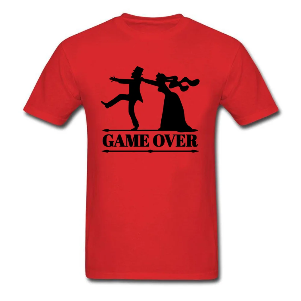 Game Over Shirt Men Bride Top Groom Bachelor Clothing Funny Bachelorette  Party T Shirts Meme T-Shirt Summer Husband T-shirt