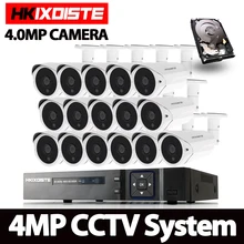 AHD 16CH CCTV система 1080P HDMI DVR 16 шт 4MP Крытый Открытый всепогодный CCTV камера система безопасности 4.0mp комплект видеонаблюдения