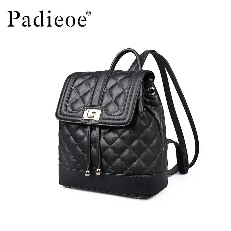 

Padieoe mini backpack bags for women backpack waterproof school bookbag leather Retro fashion travel luxury
