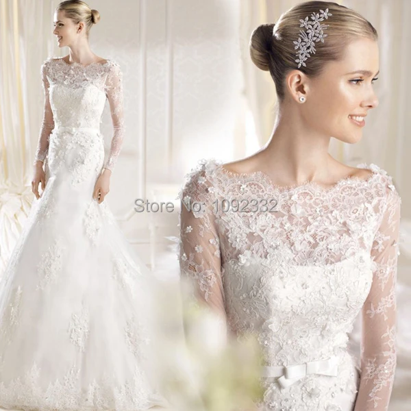 S 2016 New Stock Plus Size Women Bridal Gown Wedding Dress Lace