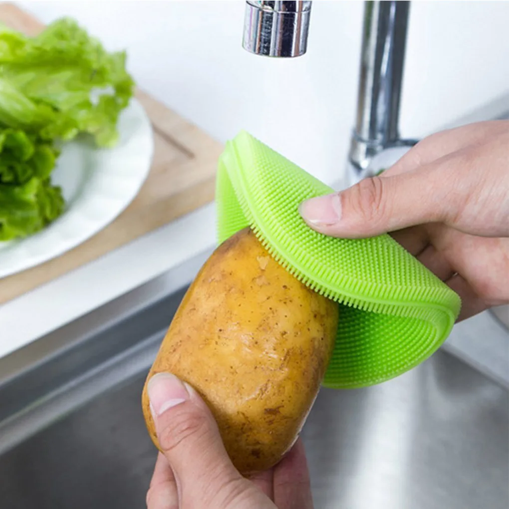 

Kitchen Cleaner Washing Tool Multifunction Magic Cleaning Brushes Silicone Dish Bowl Scouring Pad Pot Pan Wash Brushes 1pcs