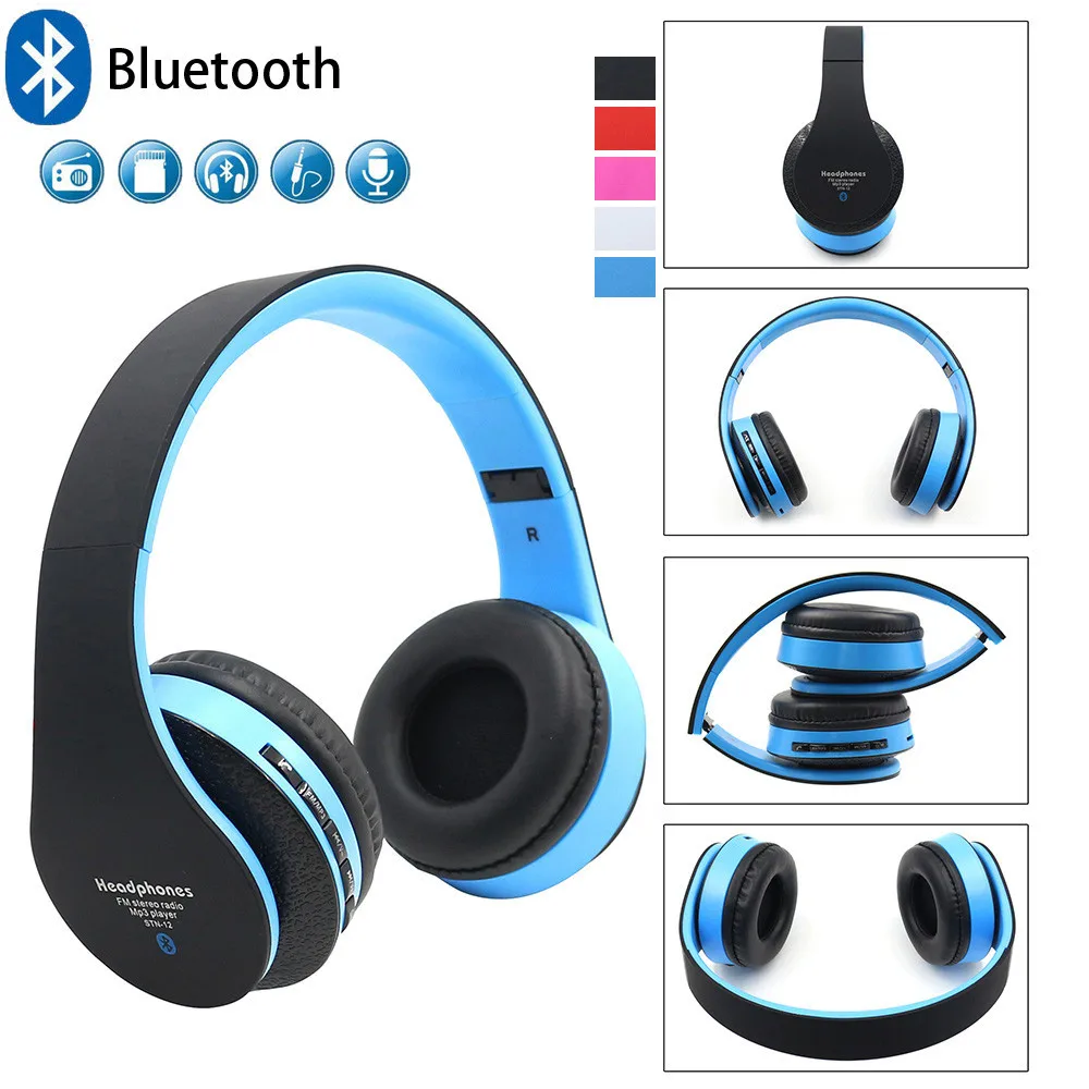 Earphone Wireless Headphones Bluetooth 4.1 Headset Noise Cancelling Over Ear With Microph Kulaklik Fone De Ouvido #A