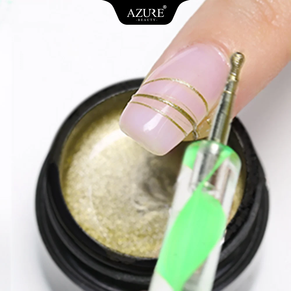 Azure Beauty 5 г металлический атласный гель для ногтей паук 11 шт./лот веб живопись