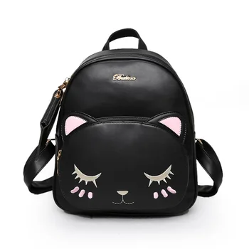

ZHIERNA Girl's Backpack Shoulder Bag Small Zipper High Quality PU Lethe Elegant Pack for Shopping and Play Leisure Backpack