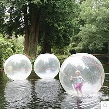 2M Inflatable Water Ball Pool Walking Human Hamster Zorb Transparent Stripes Balls Outdoor For Fun TD0062