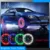 2 Pz LED Car Auto Solar Energy Flash Tire Rim Raggi Della Lampada Della Luce Della Bicicletta Luminosa Impermeabile Luci Del Motore MTB Pneumatico lampada