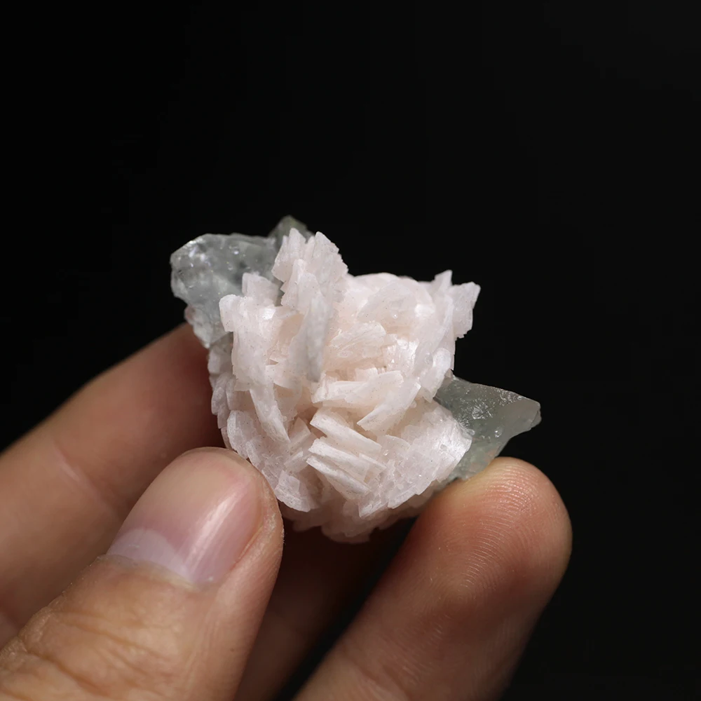 

13g Porcelain Natural Stones and Minerals Rock Pink Curved Dolomite fluorite Crystal Specimens