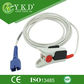 

3M Direct Resuable SpO2 Sensor Adult Finger Clip 7pin For DB9 Connector Patient Monitor CE&ISO13485