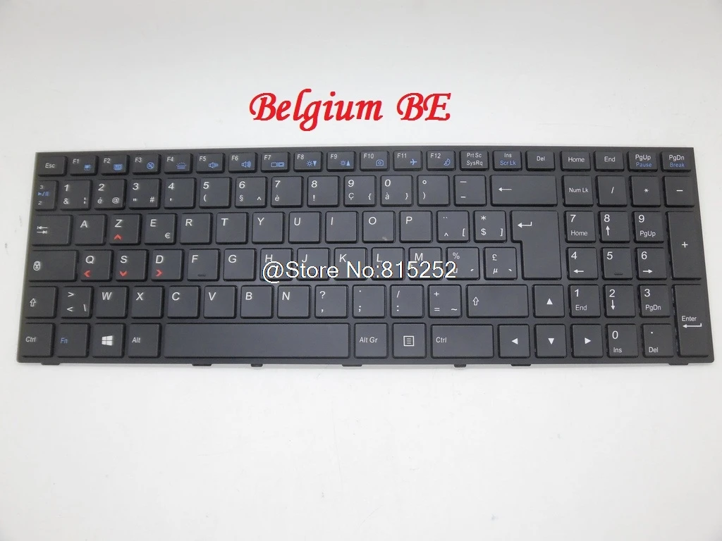 Клавиатура KR RU BE для CLEVO N150RD1 N150RF1-G N150SCSD N151RD1 N151RF1-G N151SCSD N155RD1 N155RF1-G N155SCSD GR BR DM UK SD TW